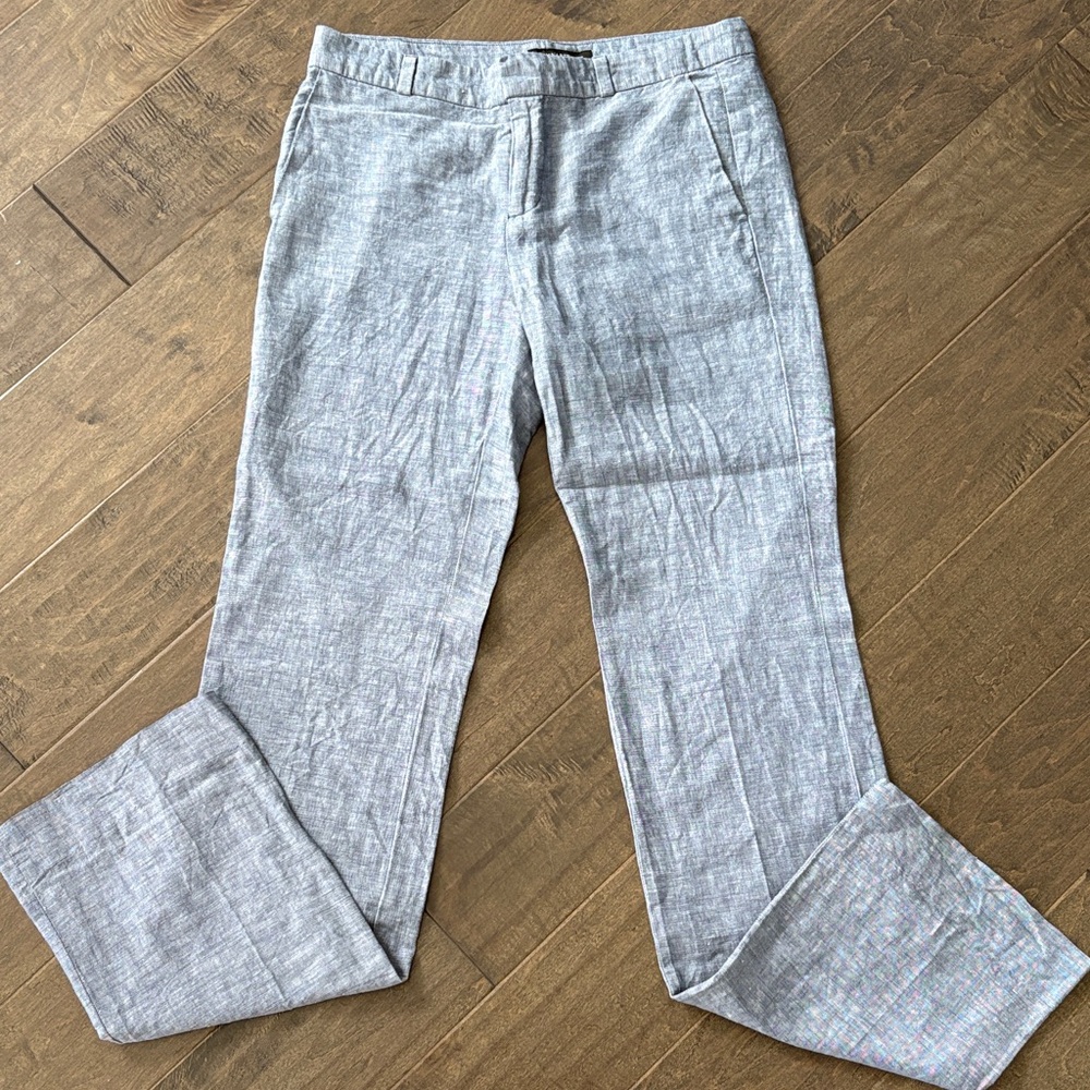 Banana Republic Heather Gray Straight Leg Pants